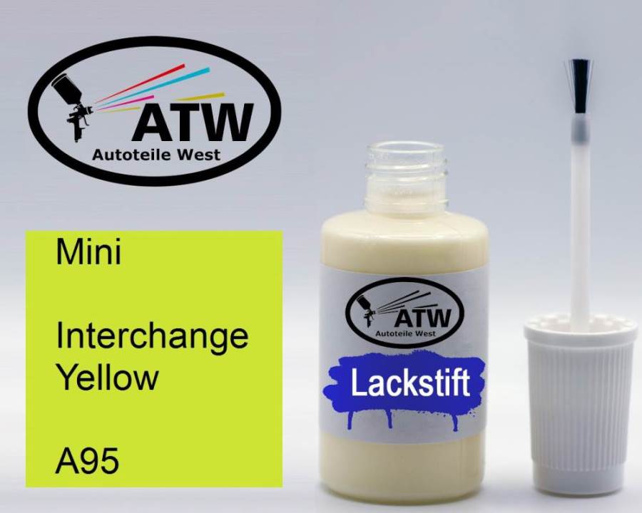 Mini, Interchange Yellow, A95: 20ml Lackstift, von ATW Autoteile West.